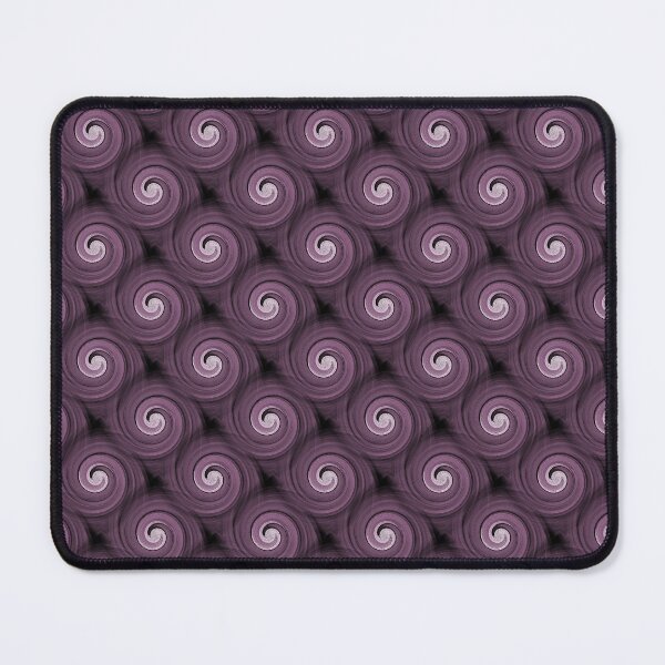 Item preview, Retro Spiral Swirl Pattern in Dark Mauve designed and sold by Artistestella.
