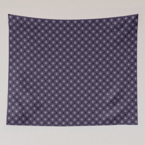 Item preview, Retro Spiral Swirl Pattern in Dark Purple designed and sold by Artistestella.