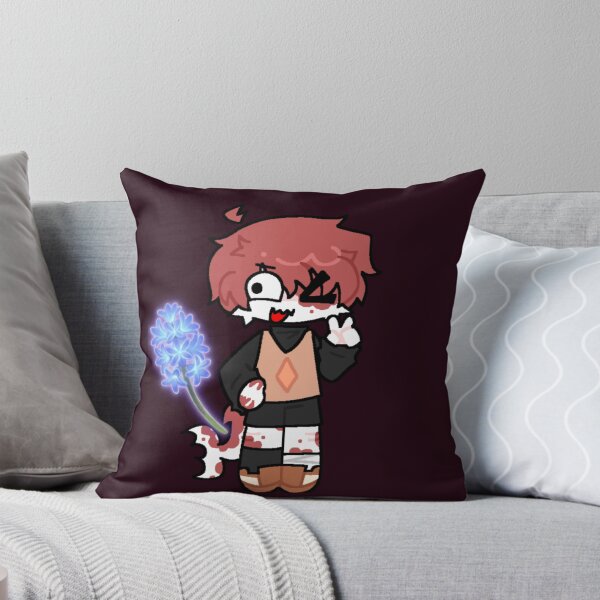 Item preview, Cute Chibi Anime Boy with Glowing Neon Blue Flower Tail designed and sold by Dream Weave Studio.