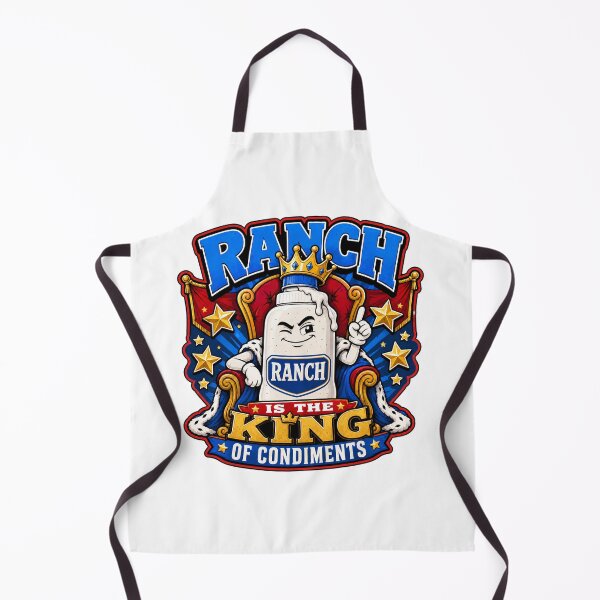 Item preview, Ranch Is The King Of Condiments Funny Ranch Lover Humor USA Foodie Sauce Gift designed and sold by ChaosThreadsCo.
