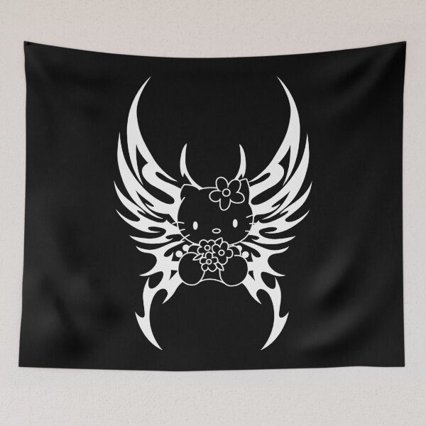 Item preview, Hello Cyber Dark butterfly kitten. Hello Cybergoth kitten. designed and sold by Tribalgothss.