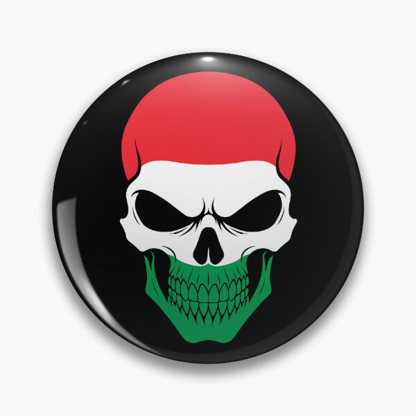 Item preview, Hungary Skull Flag designed and sold by JeffBartels.