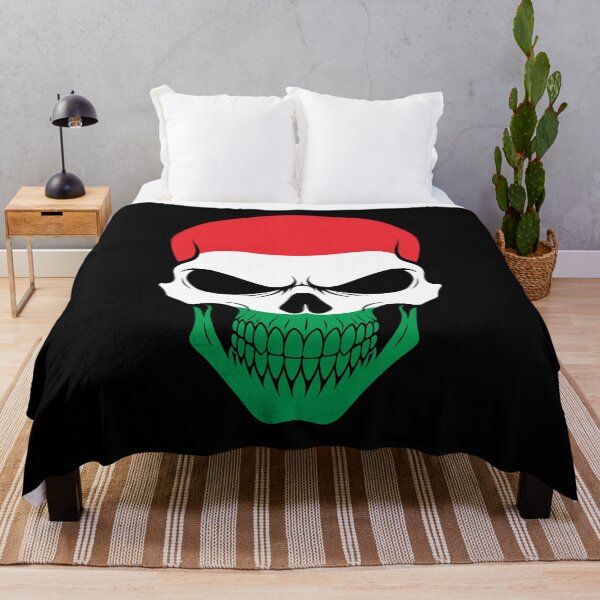 Item preview, Hungary Skull Flag designed and sold by JeffBartels.