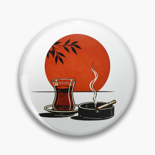 Item preview, Quiet Tea at Sunset – Vintage Minimal Illustration designed and sold by PartoPala.