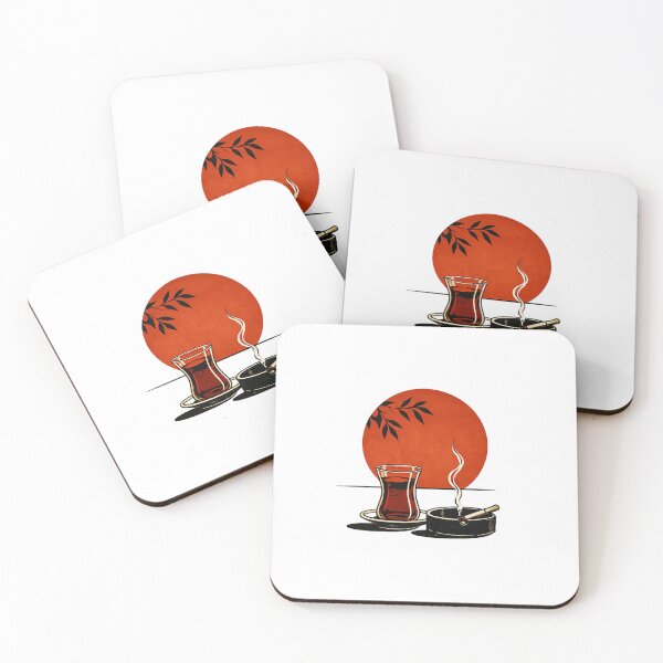 Item preview, Quiet Tea at Sunset – Vintage Minimal Illustration designed and sold by PartoPala.