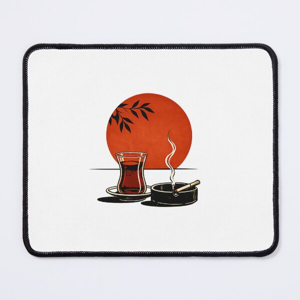 Item preview, Quiet Tea at Sunset – Vintage Minimal Illustration designed and sold by PartoPala.