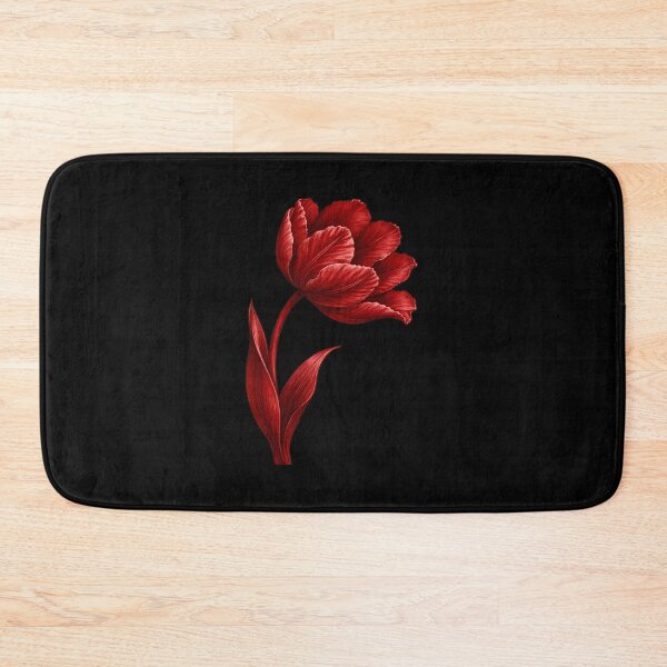 Item preview, Elegant Dark Red Tulip Flower Vintage Floral Art designed and sold by Dream Weave Studio.