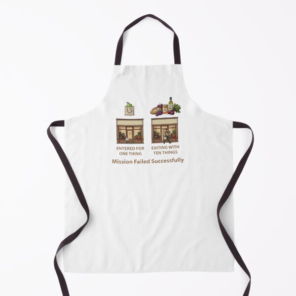 Item preview, Mission Failed Successfully Grocery Shopping – Funny Sarcastic Retail Meme designed and sold by Northern Glow Art.