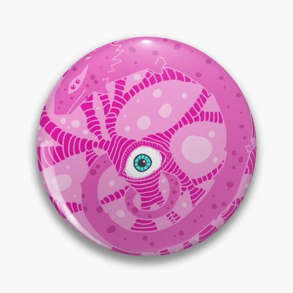 Item preview, Pink Spiral Lizard Eye Mandala designed and sold by Nadacouffer.