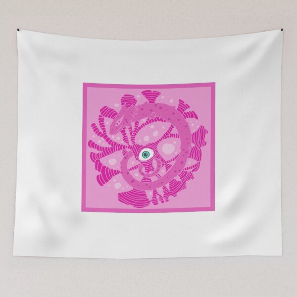Item preview, Pink Spiral Lizard Eye Mandala designed and sold by Nadacouffer.
