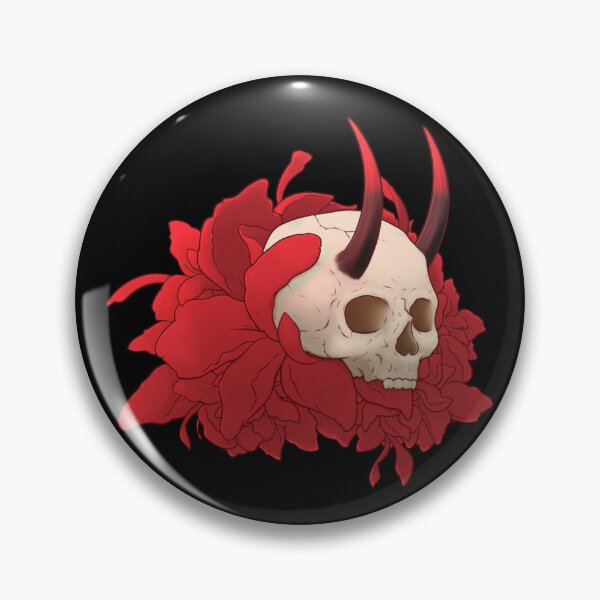 Item preview, skull and flowers designed and sold by Vampirebunnystu.