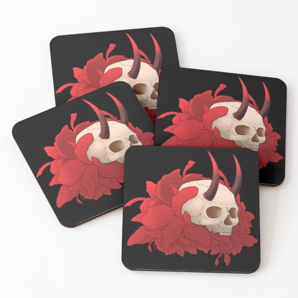 Item preview, skull and flowers designed and sold by Vampirebunnystu.