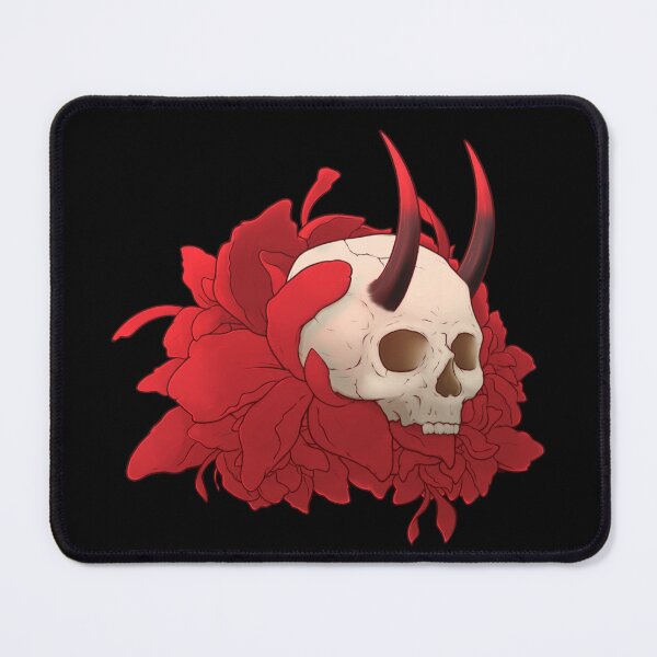 Item preview, skull and flowers designed and sold by Vampirebunnystu.