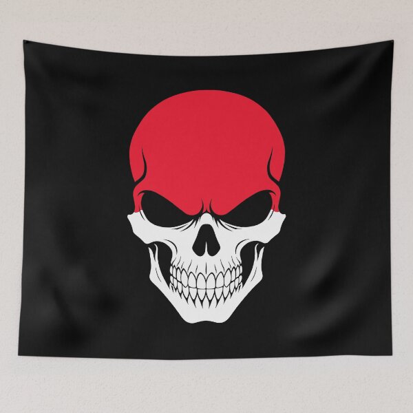 Item preview, Indonesia Skull Flag designed and sold by JeffBartels.