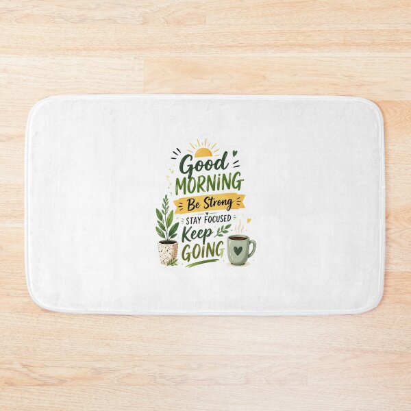 Item preview, Good Morning Be Strong Stay Focused Keep Going Sticker designed and sold by The Sticker Treasury.