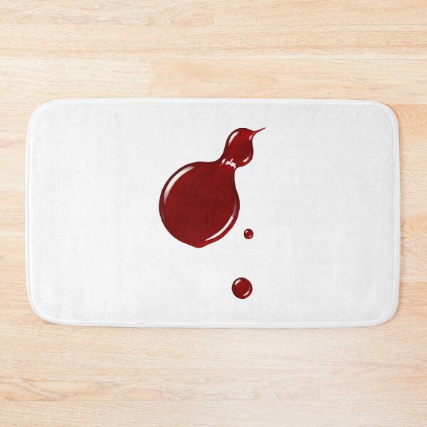 Item preview, Three Blood Drops – Large Running Drip with Two Small Droplets designed and sold by EmeraldeaArt.