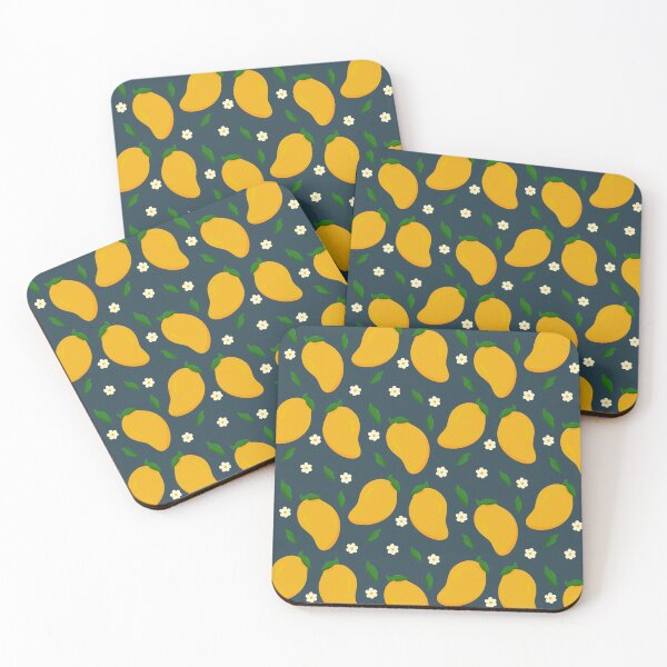 Item preview, Mango Floral Pattern | Tropical Fruit and Tiny Flowers Seamless Design designed and sold by The Colorful Corner.