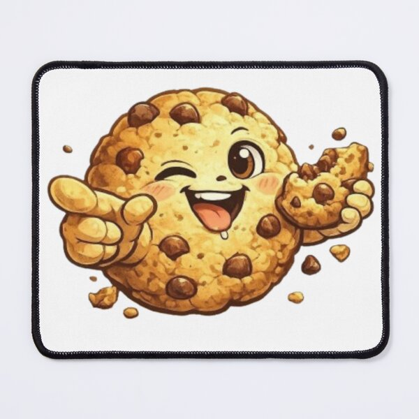 Item preview, Happy Winking Chocolate Chip Cookie – Cute Kawaii Dessert Cartoon designed and sold by Northern Glow Art.
