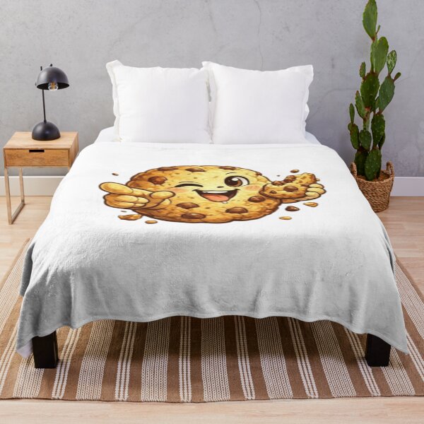 Item preview, Happy Winking Chocolate Chip Cookie – Cute Kawaii Dessert Cartoon designed and sold by Northern Glow Art.