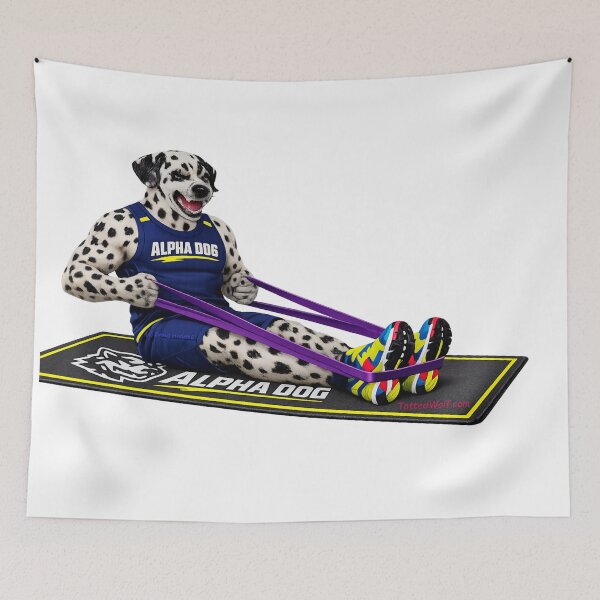 Item preview, Dalmatian Alpha Dog Crushes Seated Row designed and sold by TattedWolf.