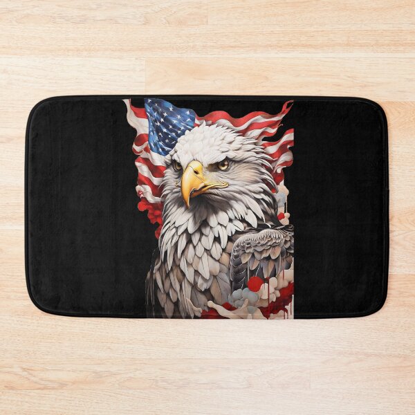 Item preview, Patriotic Bald Eagle American Flag Art designed and sold by UrbanPrts.