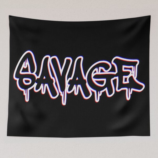 Item preview, Savage Graffiti Lettering Pink - Urban Street Art RGB Glitch designed and sold by alessandramtoro_shop.