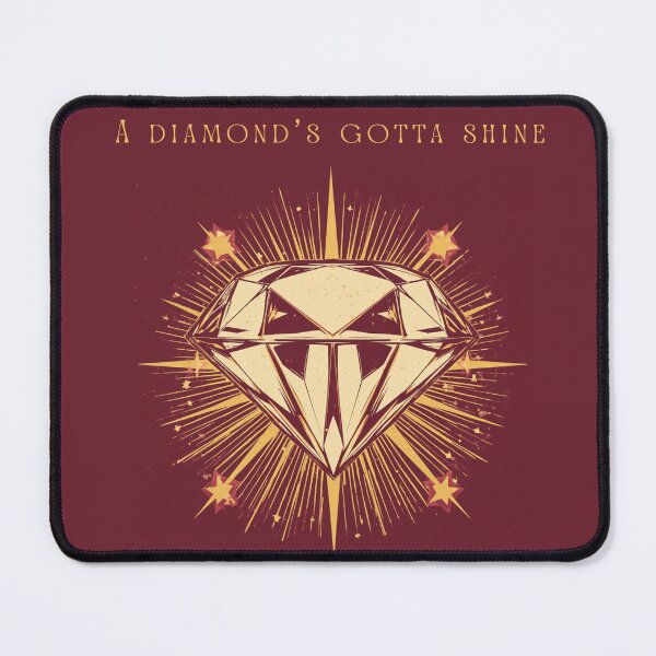 Item preview, A Diamond's Gotta Shine Lyric Art designed and sold by GirlyVision.