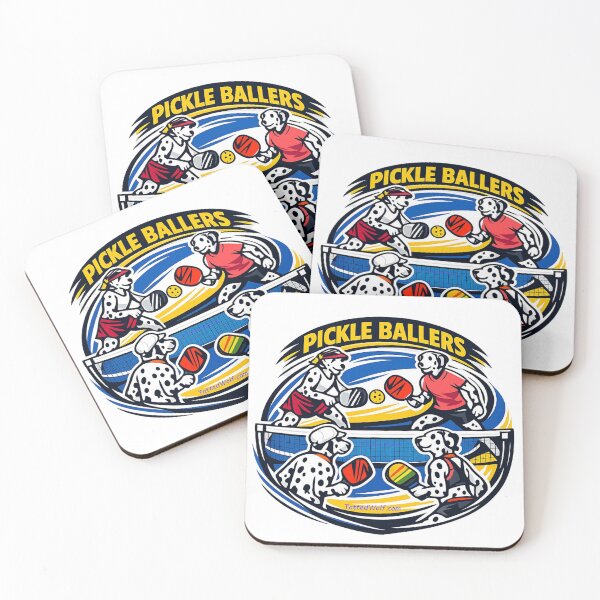 Item preview, Fun and Colorful Pickleball Logo designed and sold by TattedWolf.