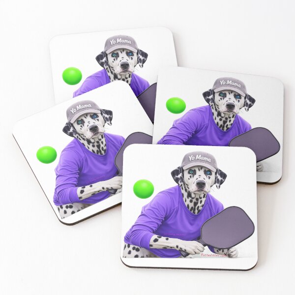 Item preview, Dalmatian Pickleball Player with Heterochromia designed and sold by TattedWolf.