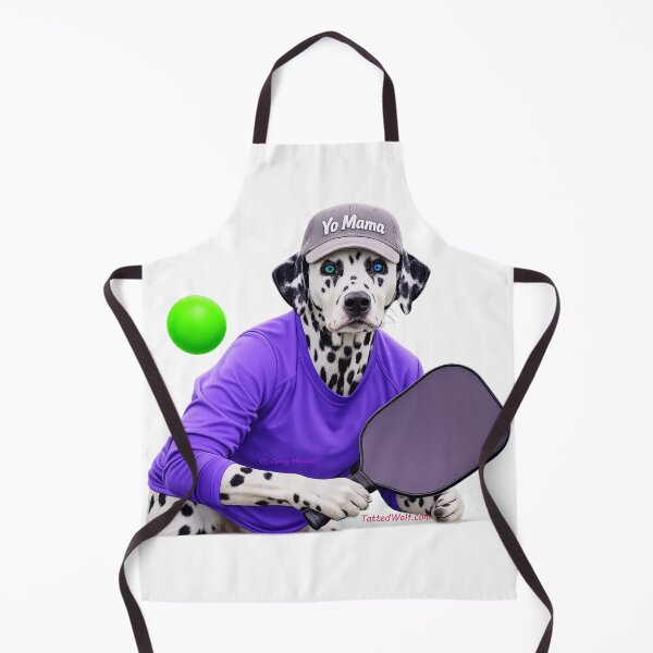 Item preview, Dalmatian Pickleball Player with Heterochromia designed and sold by TattedWolf.