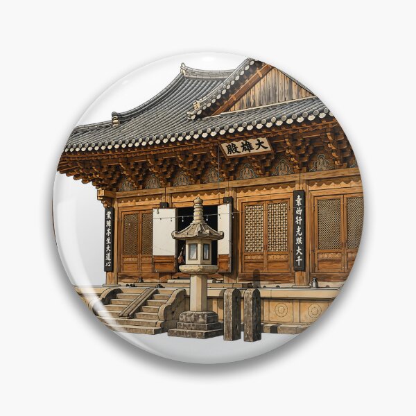 Item preview, Photonuri Beautiful Korean Temple Traditional Hanok House Art designed and sold by photonuri.