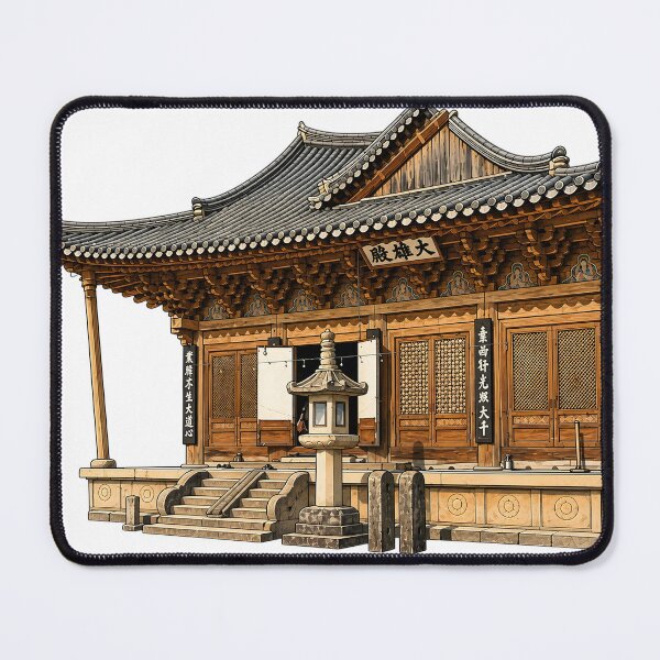 Item preview, Photonuri Beautiful Korean Temple Traditional Hanok House Art designed and sold by photonuri.