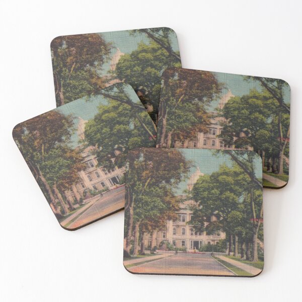 Item preview, Bryce Hospital Original Vintage Postcard – Path with Trees designed and sold by GhostlyWorld.