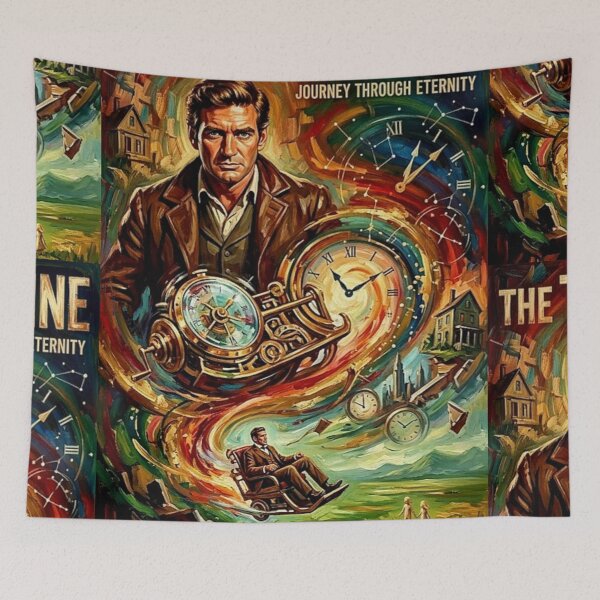 Item preview, The Time Machine Journey Through Eternity Classic Sci-Fi Movie Art Poster designed and sold by Art's Diner.