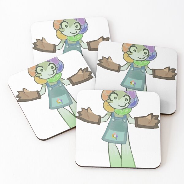 Item preview, Rainbow Flower Head Cute Cartoon Worker Mascot designed and sold by SketchyCrew.