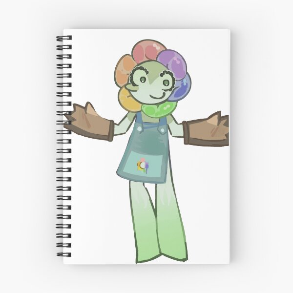 Item preview, Rainbow Flower Head Cute Cartoon Worker Mascot designed and sold by SketchyCrew.