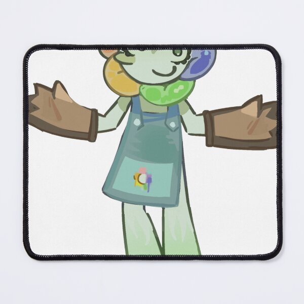 Item preview, Rainbow Flower Head Cute Cartoon Worker Mascot designed and sold by SketchyCrew.