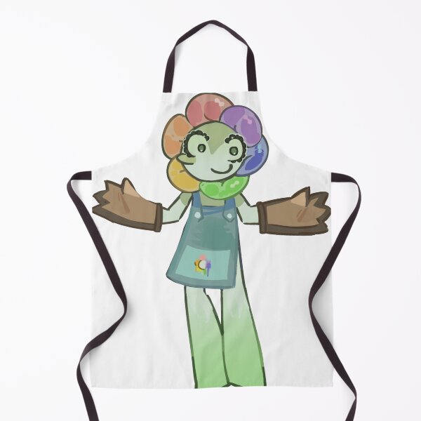 Item preview, Rainbow Flower Head Cute Cartoon Worker Mascot designed and sold by SketchyCrew.