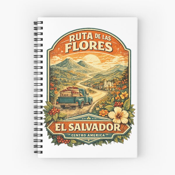 Item preview, Ruta de las Flores El Salvador Vintage Travel T-Shirt | Coffee Towns Floral Road Trip Tee designed and sold by Eclipse 3699.