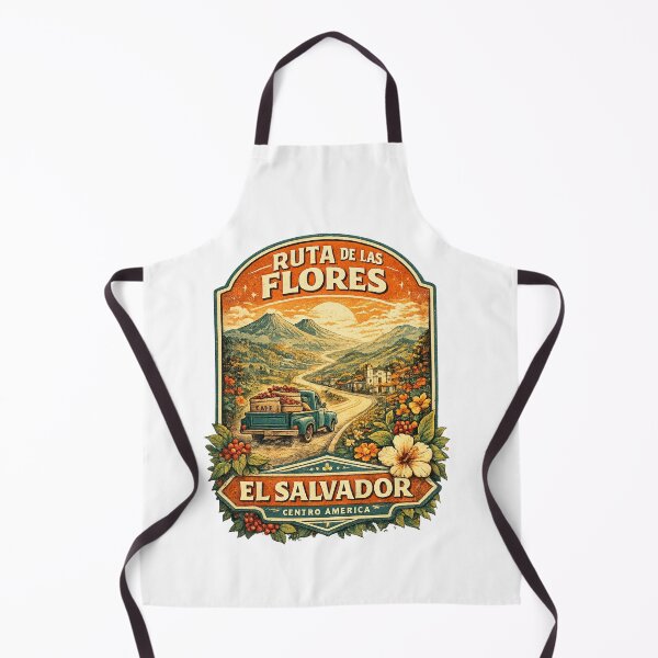 Item preview, Ruta de las Flores El Salvador Camiseta de viaje vintage | Camiseta floral de viaje por carretera de Coffee Towns designed and sold by Eclipse 3699.