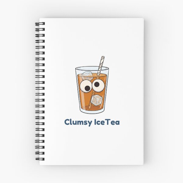 Item preview, Clumsy IceTea Funny Googly Eyes Cute Iced Drink Cartoon designed and sold by ClumsyStudio.