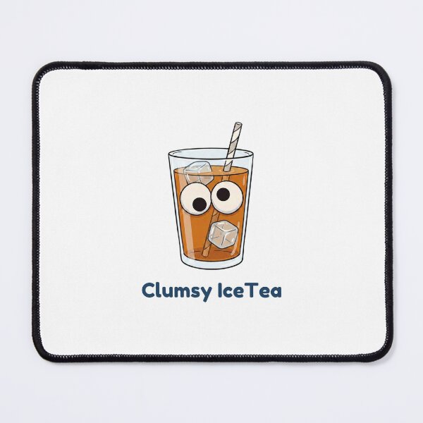 Item preview, Clumsy IceTea Funny Googly Eyes Cute Iced Drink Cartoon designed and sold by ClumsyStudio.