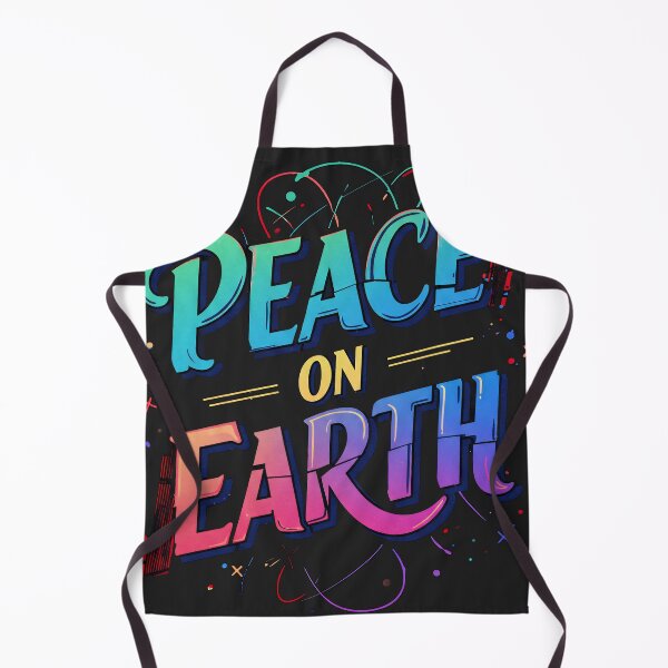 Item preview, Colorful Peace On Earth Typography Art designed and sold by UrbanPrts.