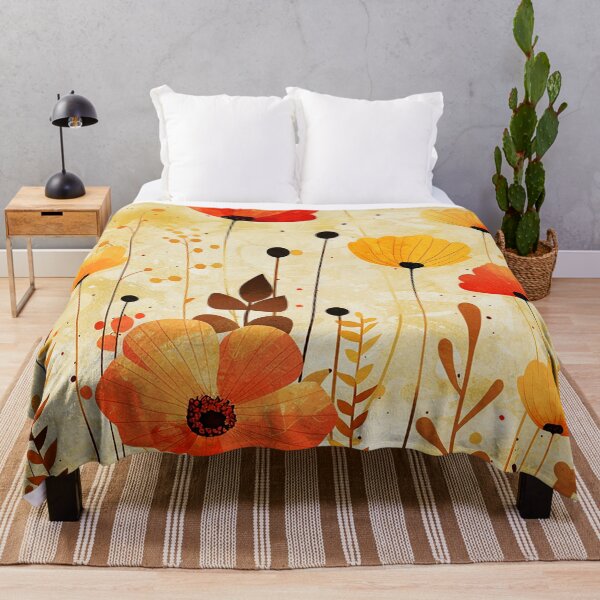 Item preview, Bojo Poppy Flowers In Warm Yellow and Orange designed and sold by DEC02.