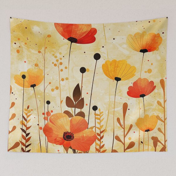 Item preview, Bojo Poppy Flowers In Warm Yellow and Orange designed and sold by DEC02.