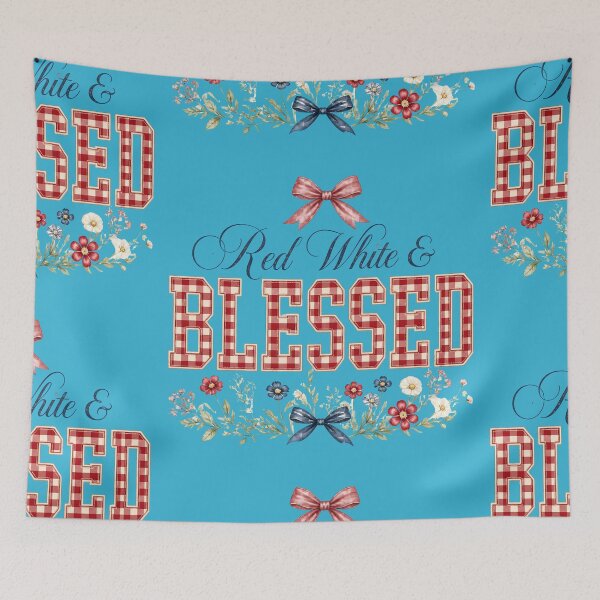 Item preview, Dios bendiga a América Cruz Floral 4 de Julio 250 designed and sold by VectorJoy.