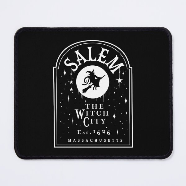 Item preview, Salem Established 1626 Logo with Witch white color designed and sold by Jdawnink.