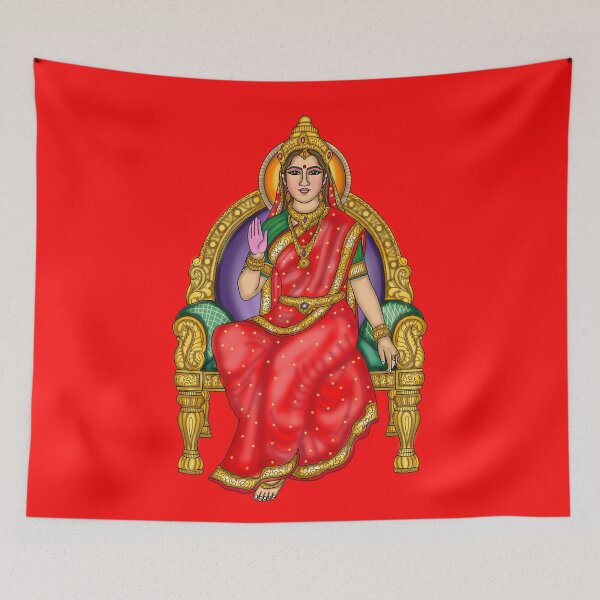 Item preview, Divine Goddess Sita Elegant Hindu Deity Spiritual Art designed and sold by Harshit_Digital_Arts.