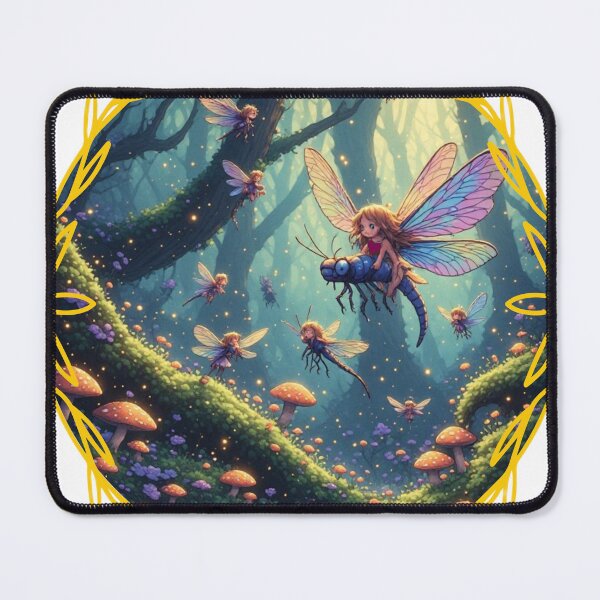 Item preview, Fairy Ring with Magical Woodland Pixies and Mushrooms designed and sold by dcohea.