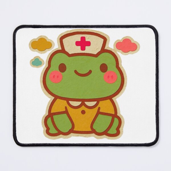 Item preview, Frog Nurse Club – Cute Kawaii Nurse Frog Sticker designed and sold by ARTERAMIX.